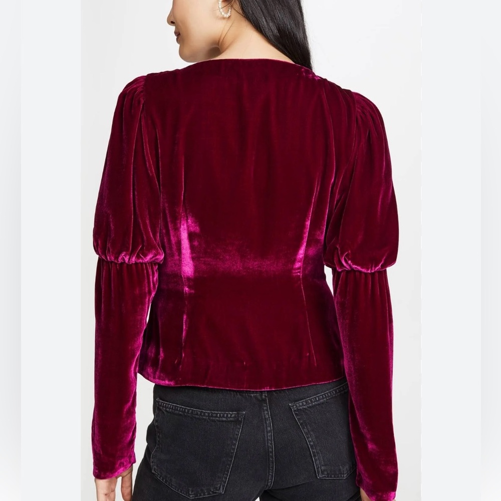 Small Cinq a Sept Velvet Top - Picture 2 of 5